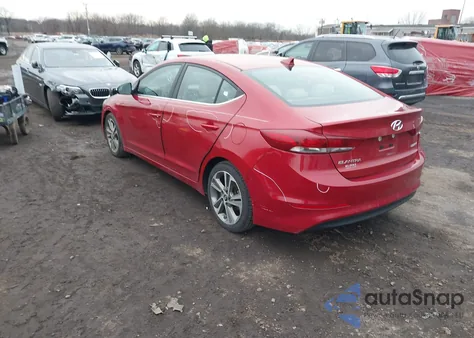 2018 Hyundai Elantra Limited from USA, damaged, VIN 5NPD84LF5JH350360